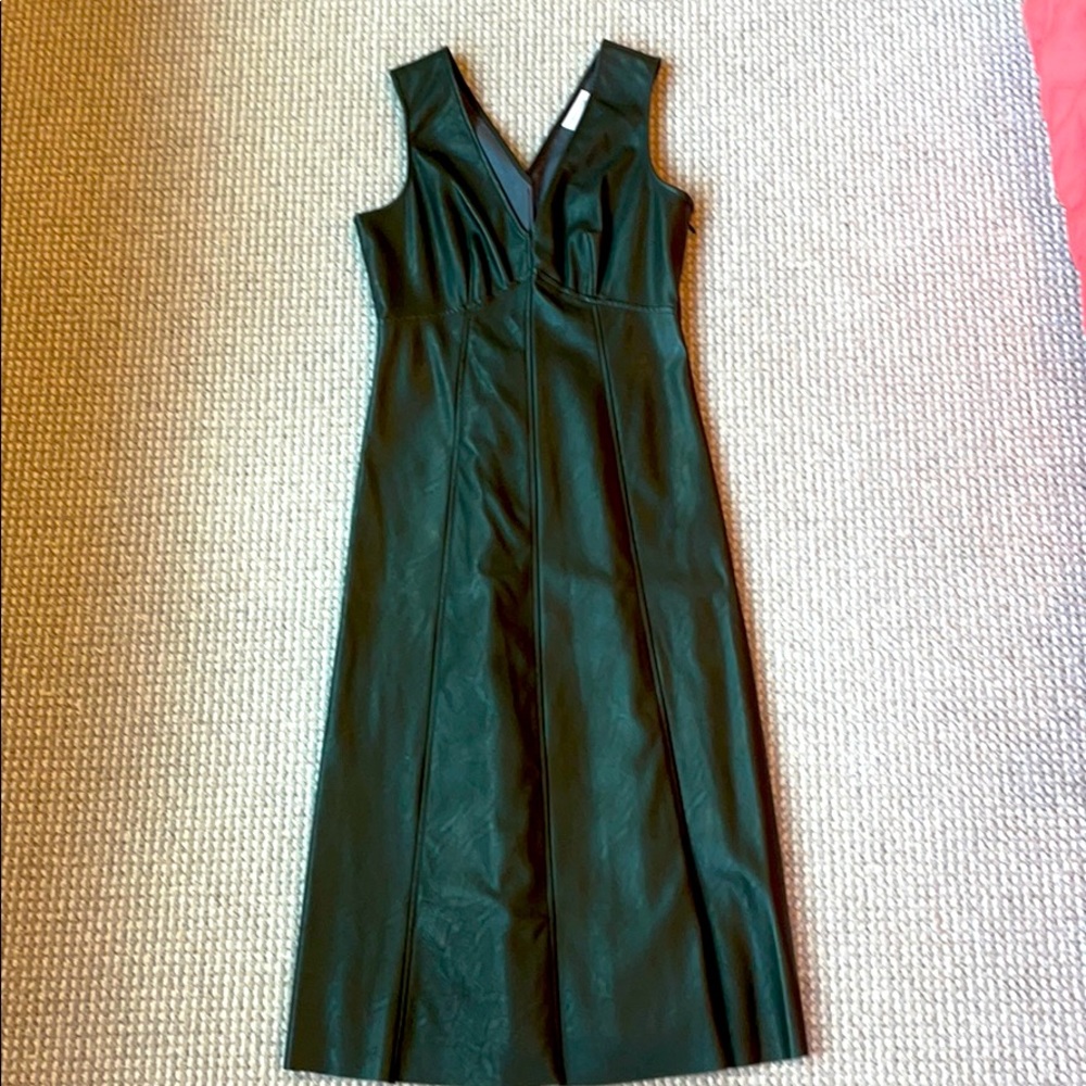 NWT Faux Leather Prologue Dress